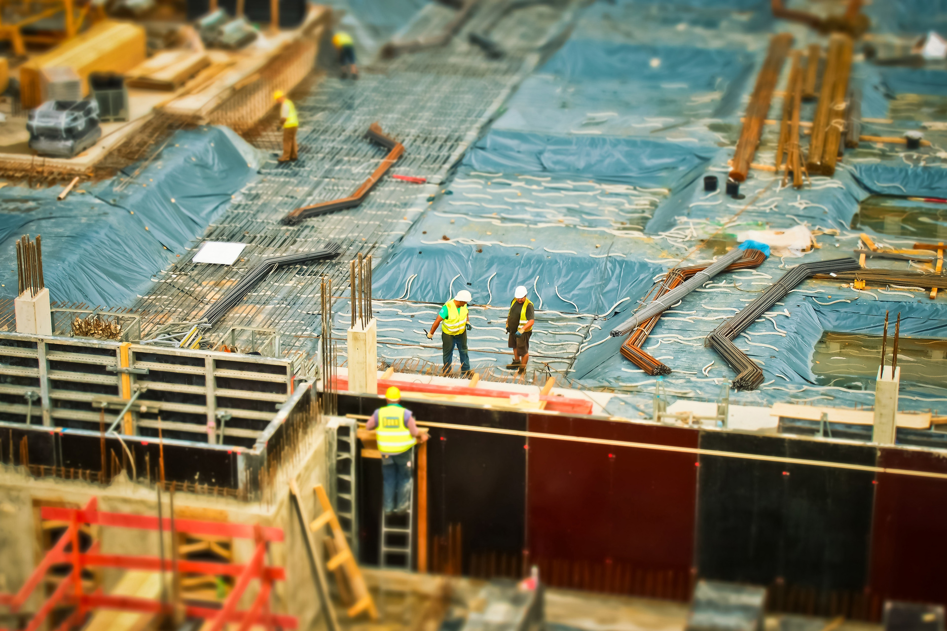 image of men working on a construction site